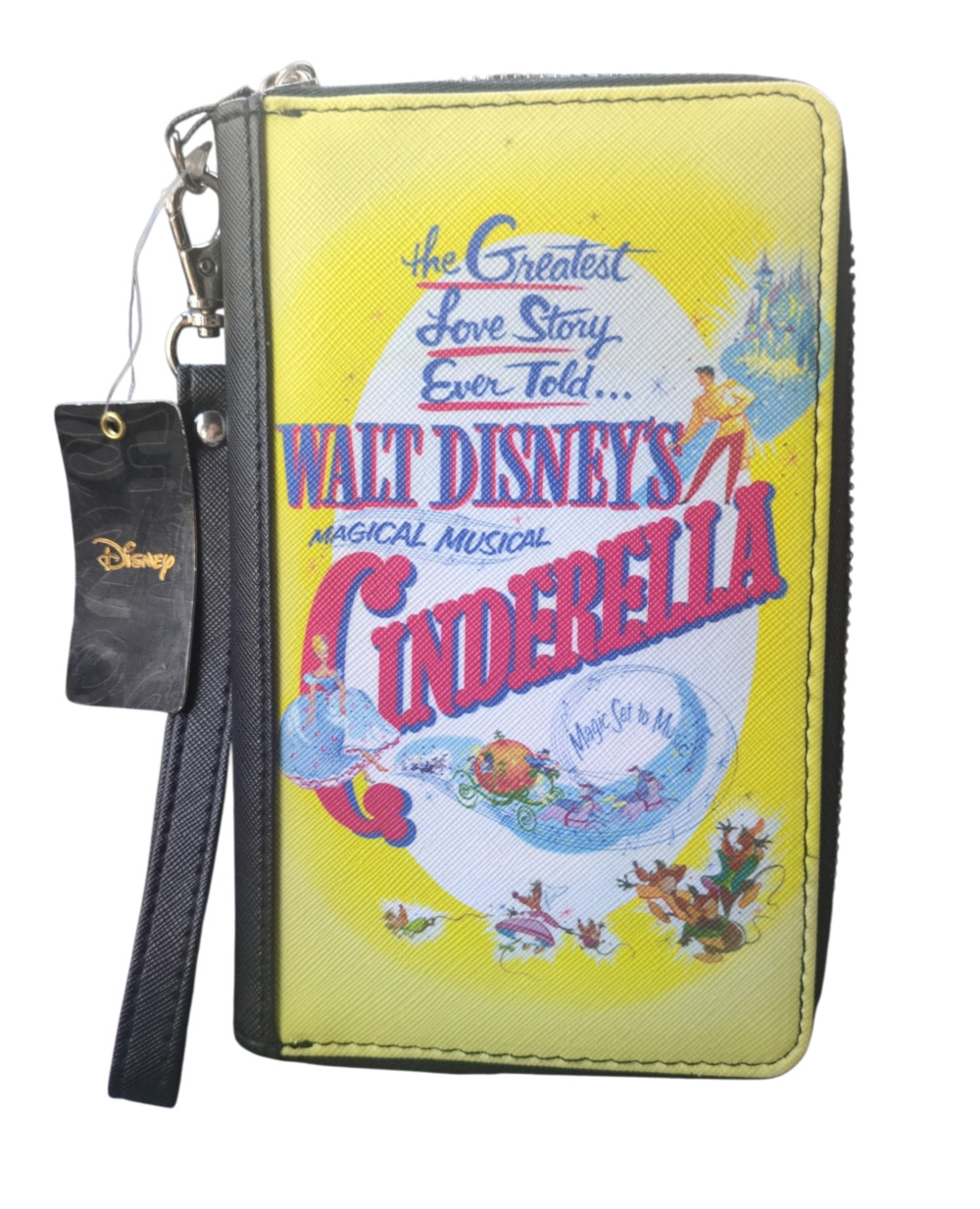 Buckle-Down Disney Cinderella Greatest Love Story VHS Zip-Around Wristlet Wallet